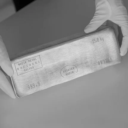 شمش نقره 15 کیلوگرمی نادیر گلد